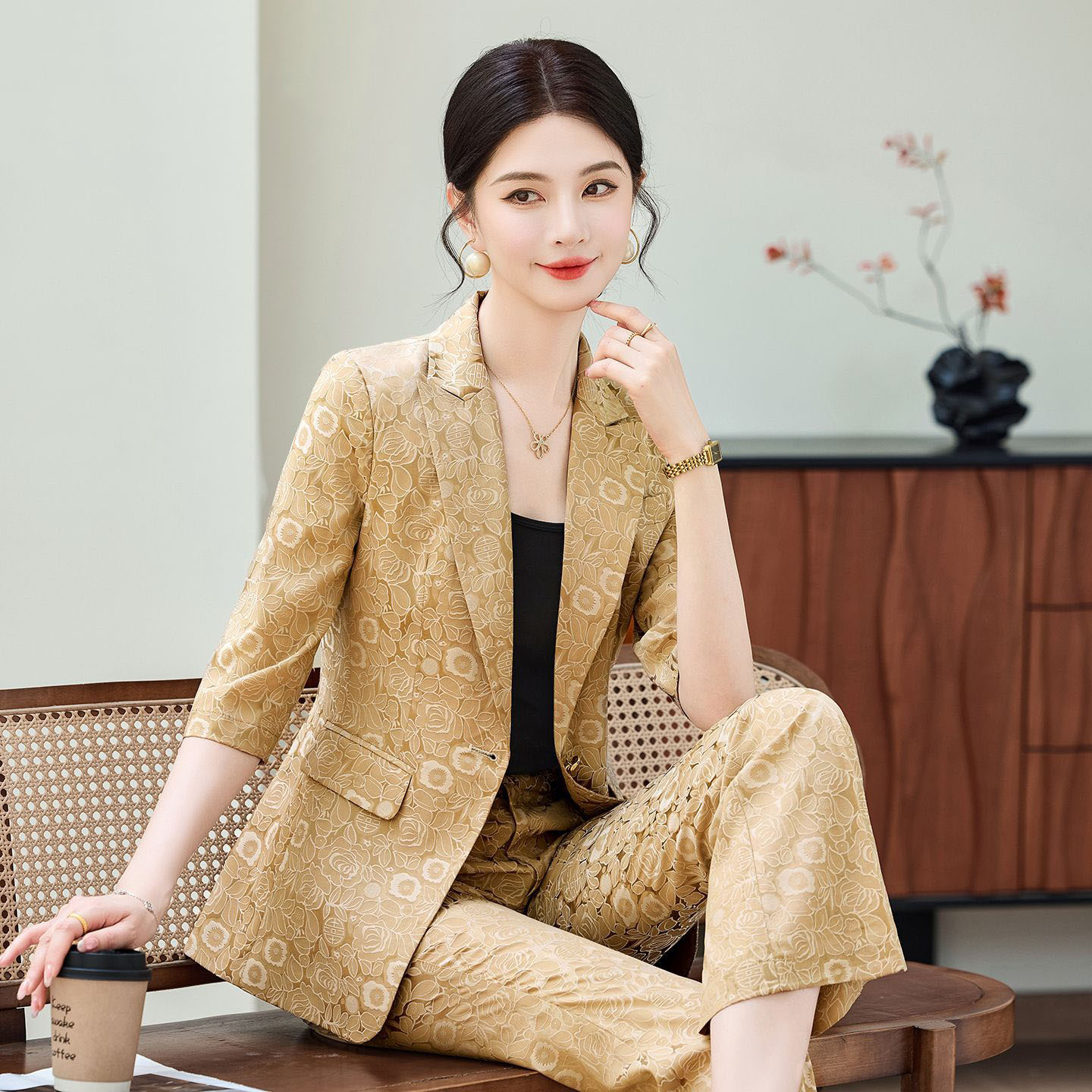 Women'S Elegant Formal Wear - Nouvel Ensemble Professionnel Élégant pour Femme