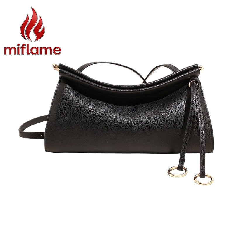 Shoulder Bag Structured - Sac à bandoulière en cuir vintage