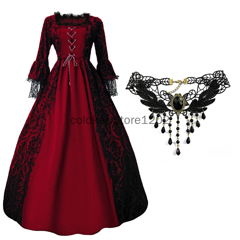 Victorian Women'S Formal Wear - Costume d'halloween élégant, gothique victorien, ensemble