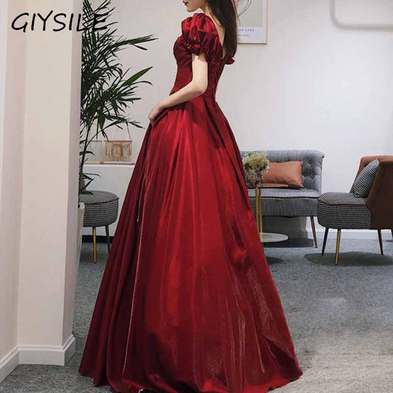 Women'S Formal Dinner Wear - Robe de Soirée Rouge pour Femme,