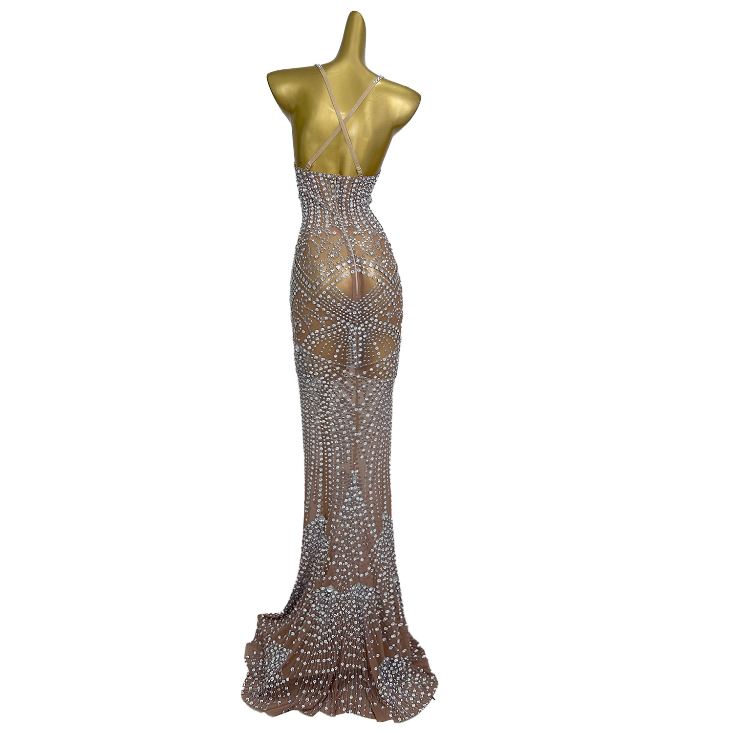 Women'S Formal Dinner Wear - Sexy voir à travers la fête