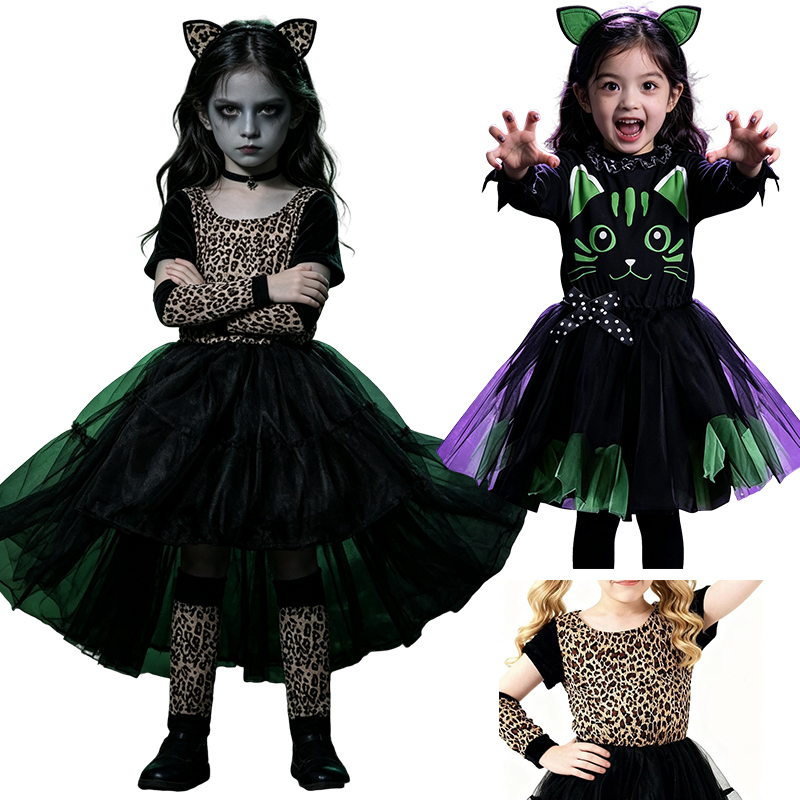 Women'S Formal Wear For Girls - Costume de déguisement d'Halloween pour enfants,