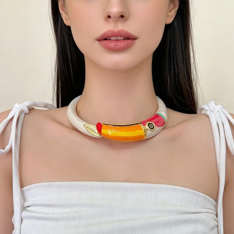Women'S Formal Dinner Wear - Collier ras de cou toucan de