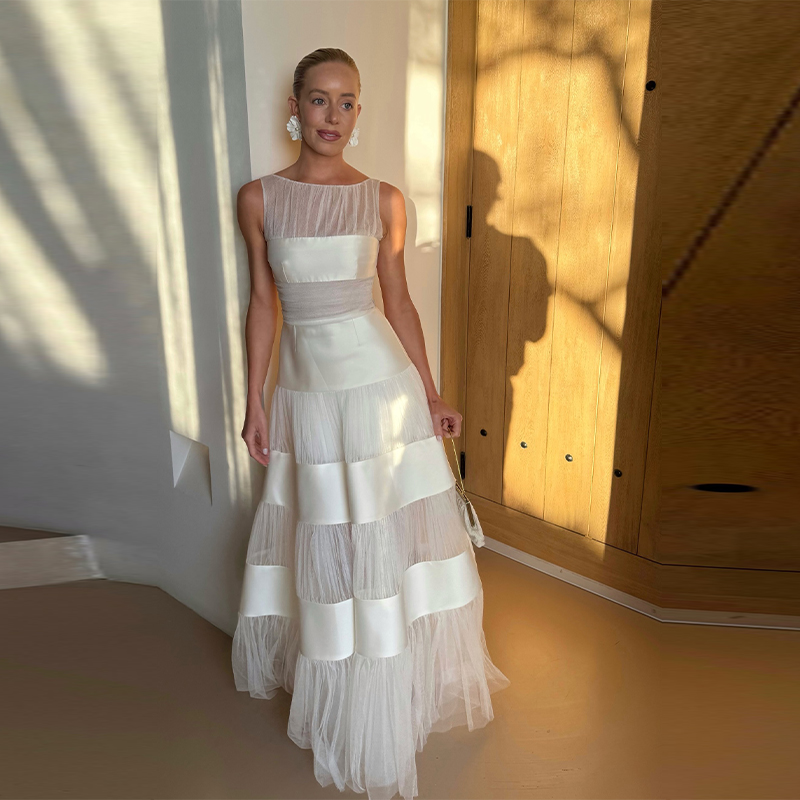 Women'S Formal Dinner Wear - Robe longue de soirée chic pour