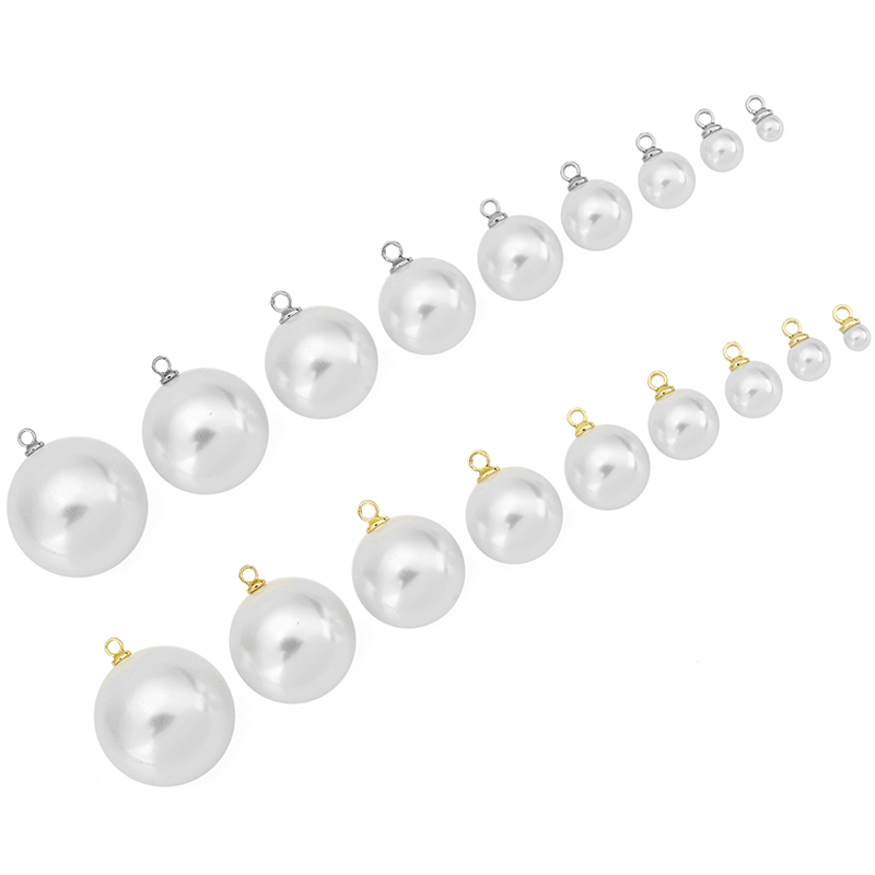 Pearl Earring Stud - 20 perles imitation perle pour boucles
