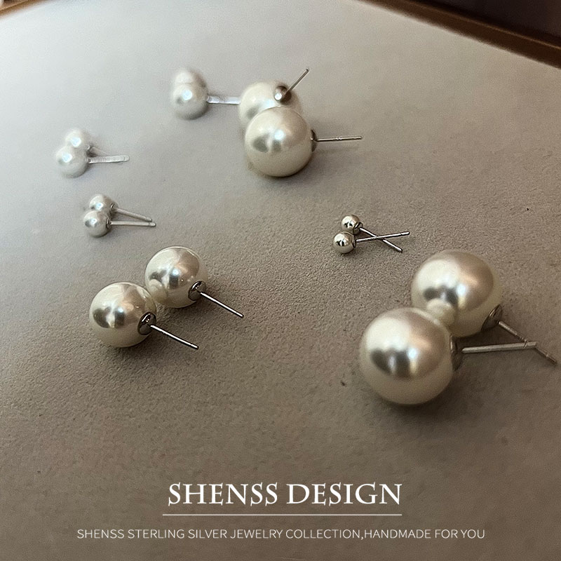 Pearl Earring Stud - Boucles d'oreilles de mariage en Imitation