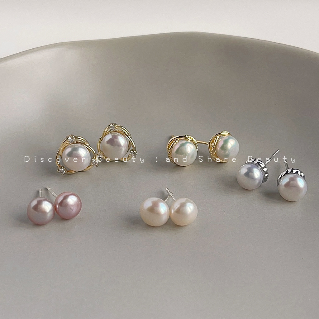 Pearl Earring Stud - Boucles d'oreilles clous DIY personnalisées en