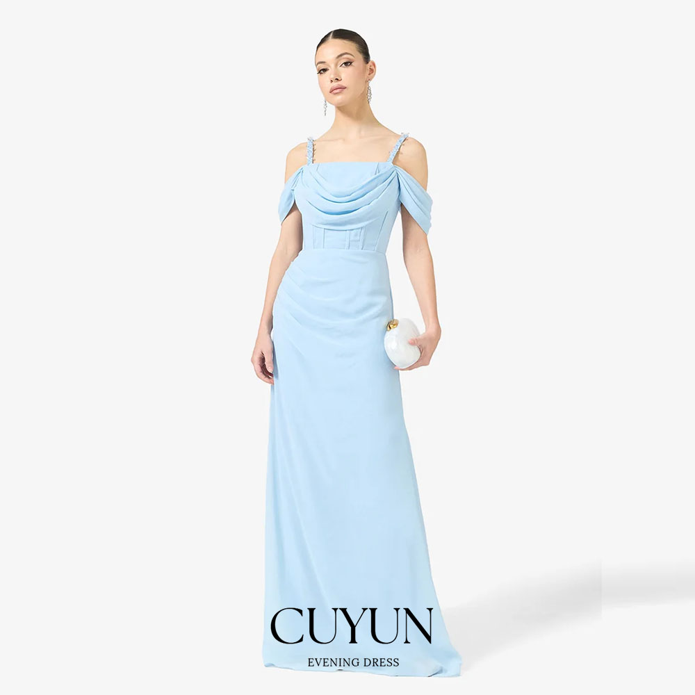 CUYUN personnalisé bleu ciel r - Women'S Formal Dinner Wear avis et prix