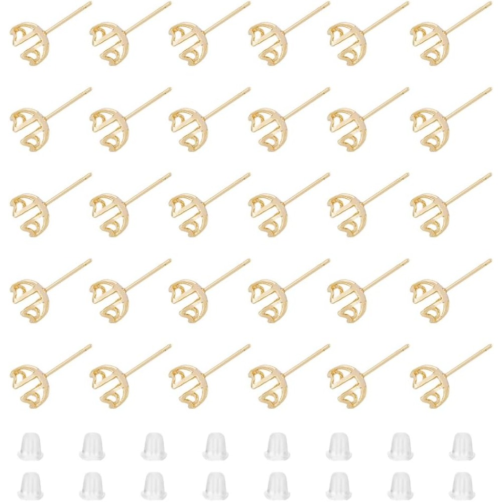 30 pièces de montage de boucle - Pearl Earring Stud avis et prix