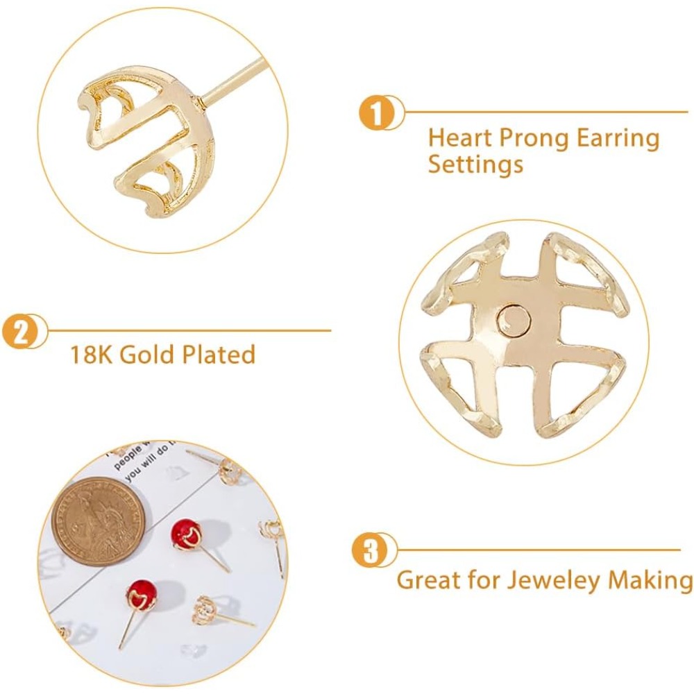30 pièces de montage de boucle - Pearl Earring Stud avis et prix