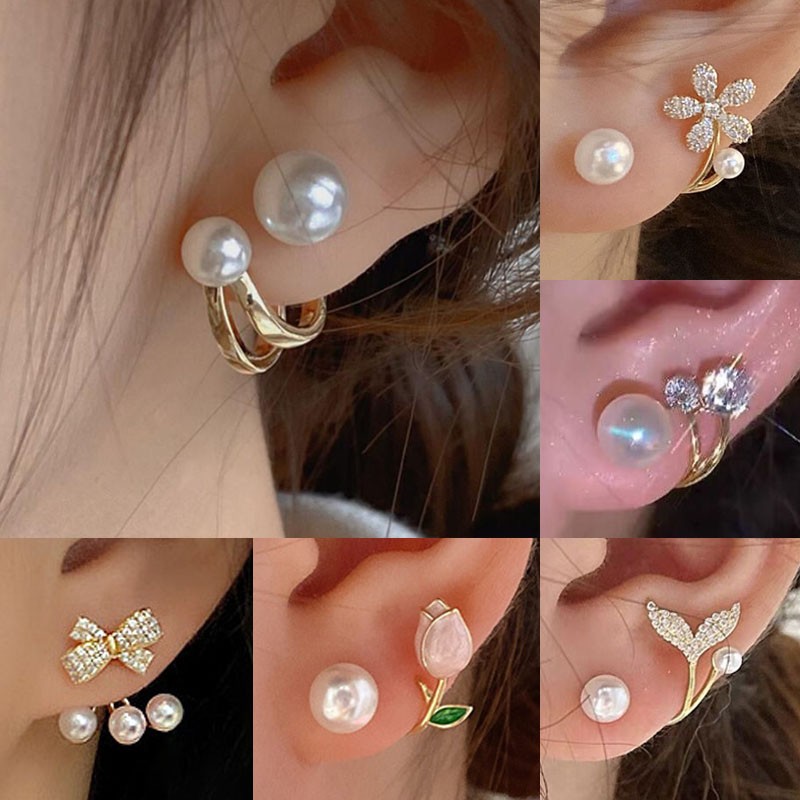 925 argent aiguille mode corée - Pearl Earring Stud avis et prix