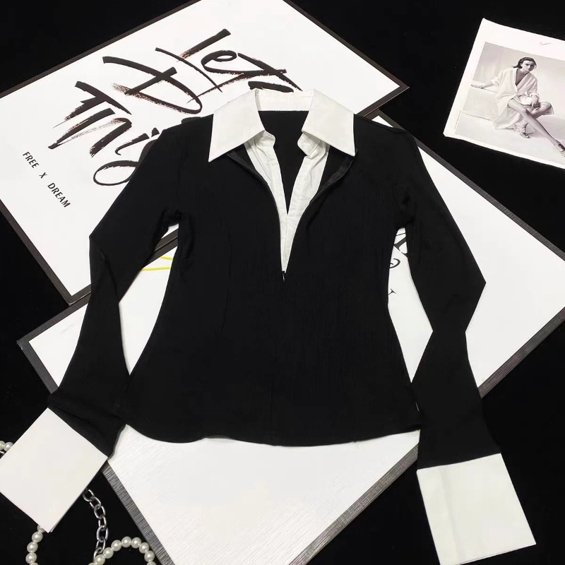 Chemisier élégant à col polo,  - Women Formal Wear Tops avis et prix
