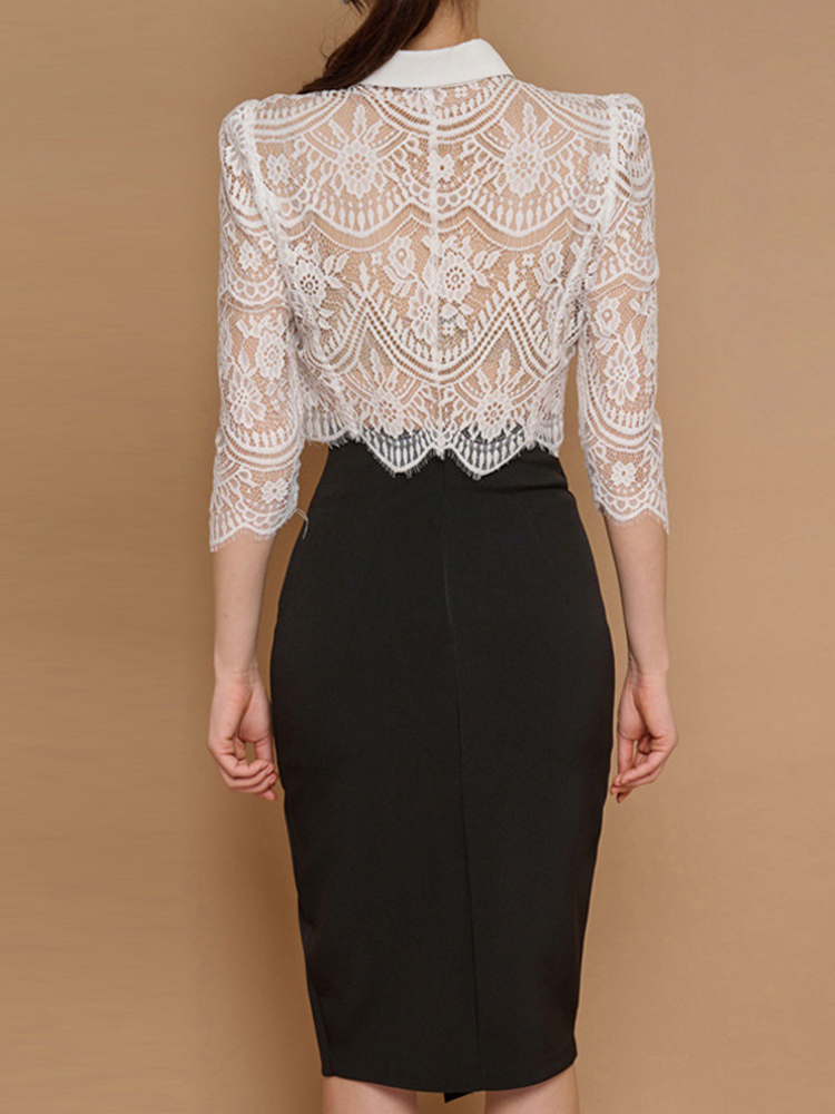 Chemisier court transparent en - Women Formal Wear Tops avis et prix