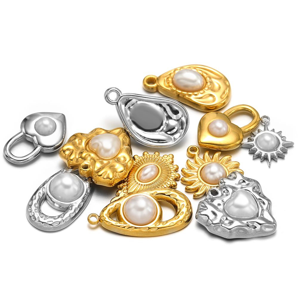 5 pièces en acier inoxydable I - Pearl Earring Stud avis et prix
