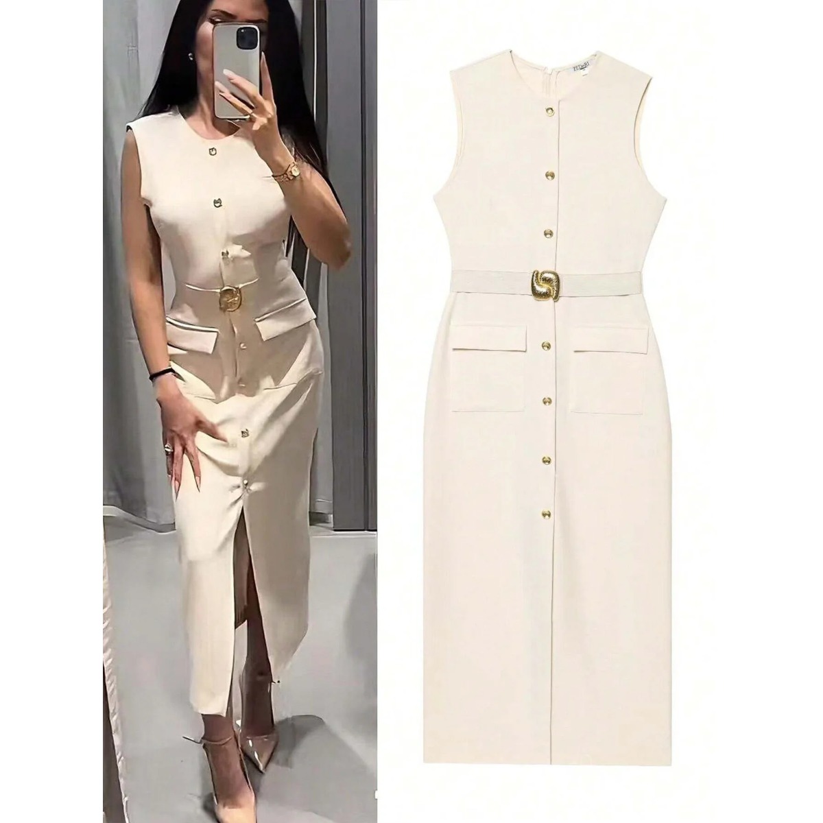 Robe sans manches à col rond p - Women'S Formal Dinner Wear avis et prix