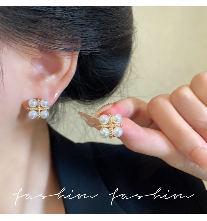 Boucles d'oreilles clous vinta - Pearl Earring Stud avis et prix
