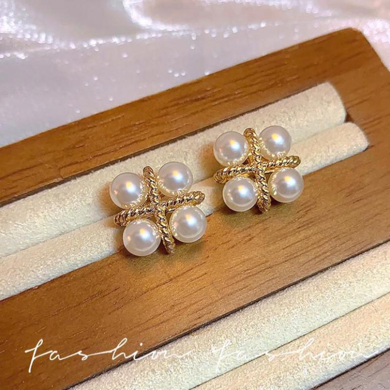 Boucles d'oreilles clous vinta - Pearl Earring Stud avis et prix