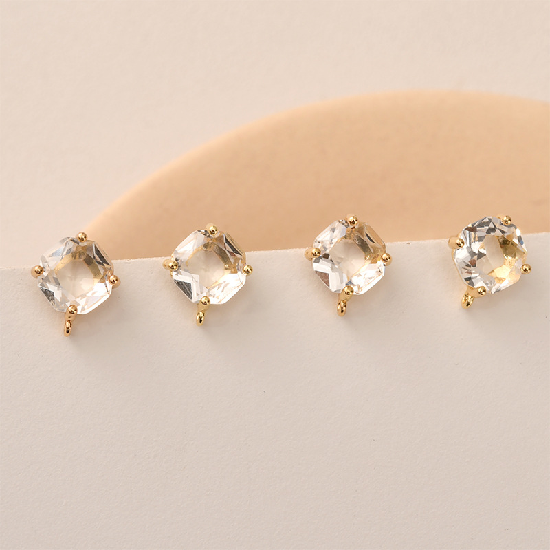Boucles d'oreilles carrées en  - Pearl Earring Stud avis et prix