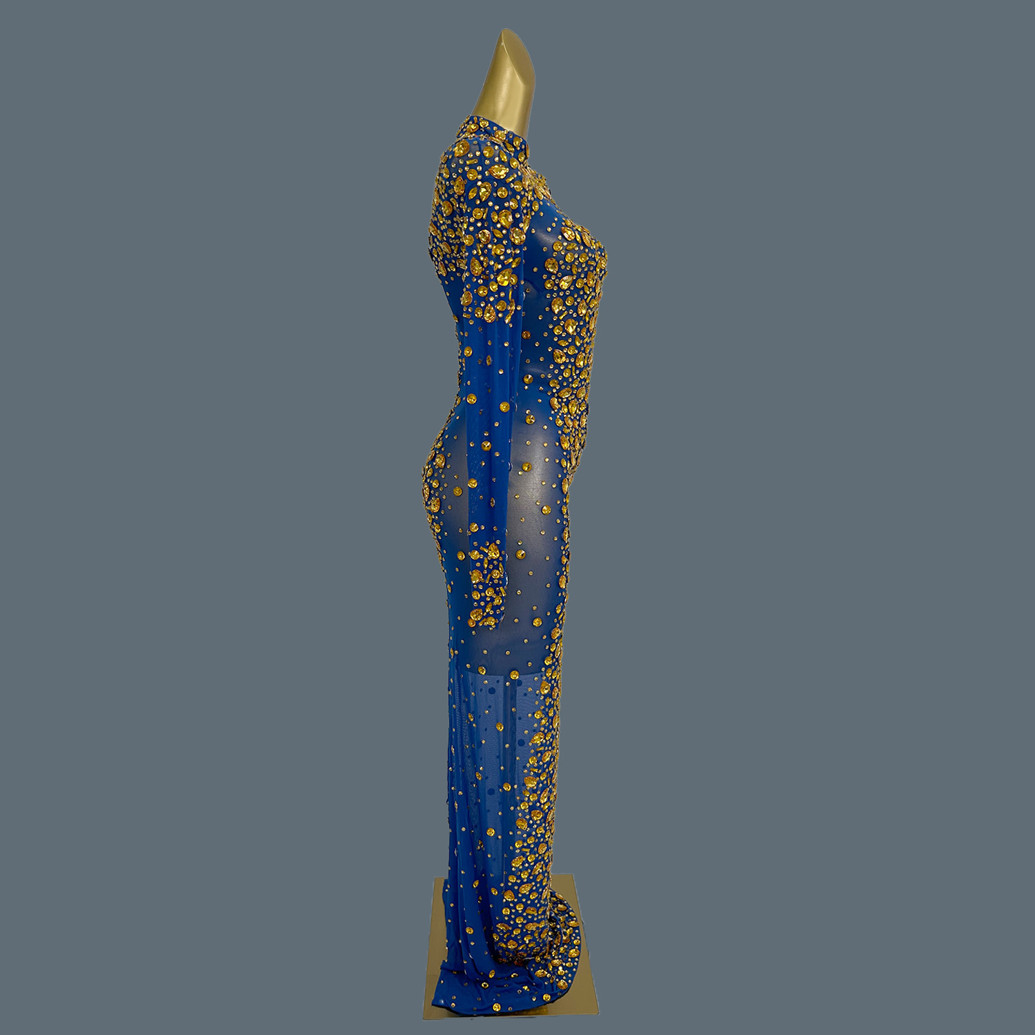 Robe longue élégante en maille - Women'S Formal Dinner Wear avis et prix