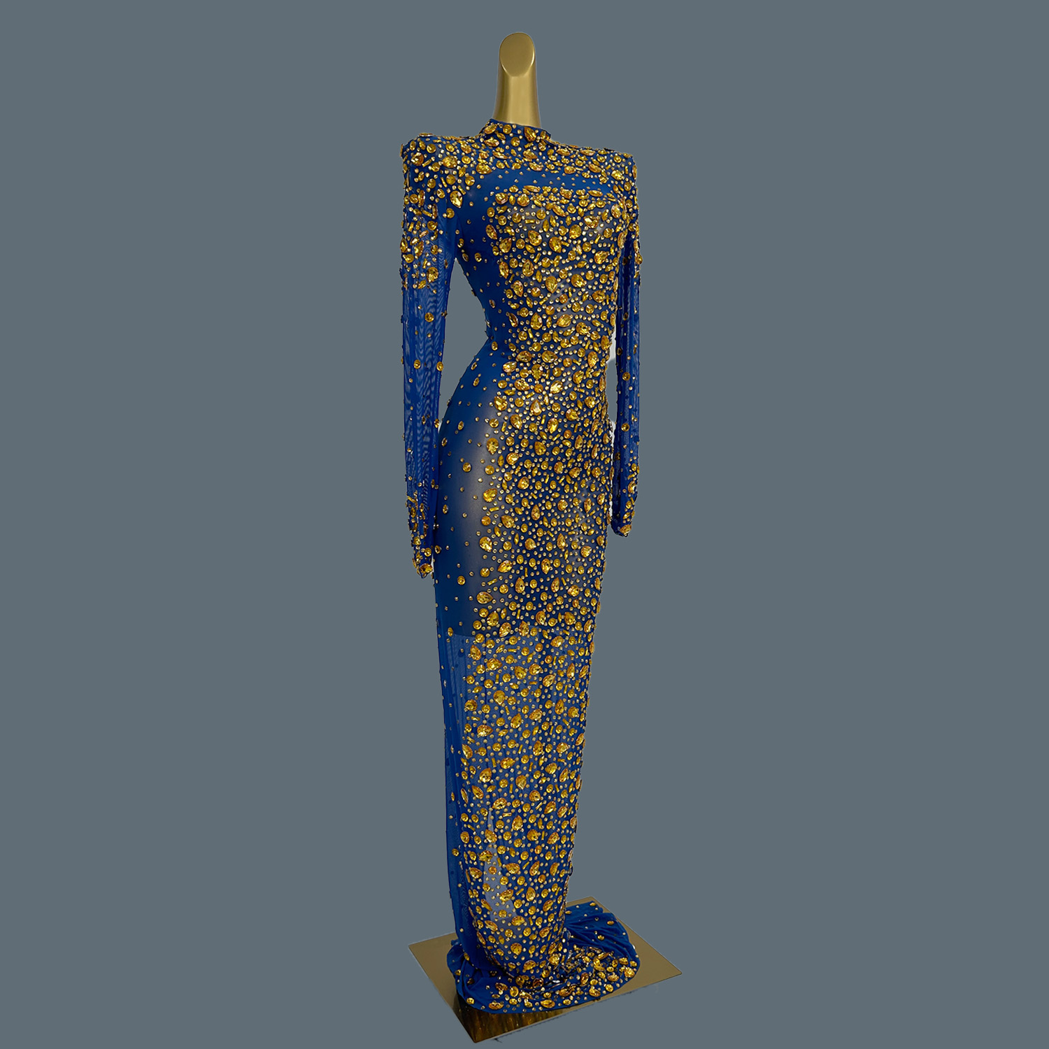 Robe longue élégante en maille - Women'S Formal Dinner Wear avis et prix