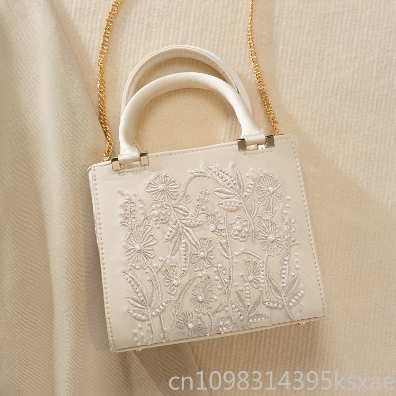 Sac à main brodé de perles, vi - Shoulder Bag Structured avis et prix