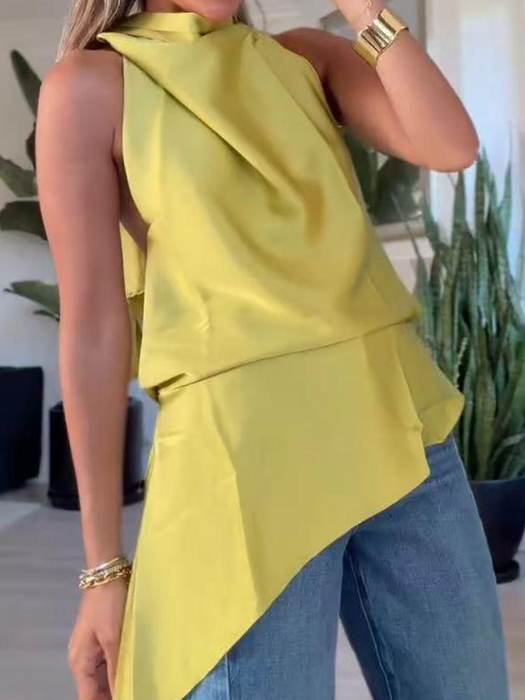 Chemisier Chic Halter à Lacets - Women Formal Wear Tops avis et prix