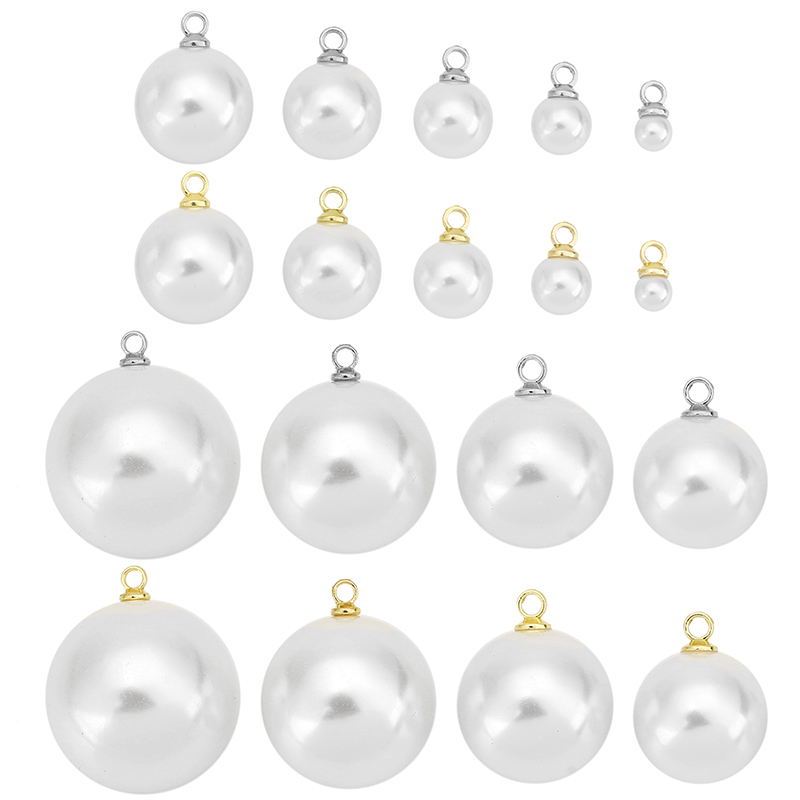 20 perles imitation perle pour - Pearl Earring Stud avis et prix