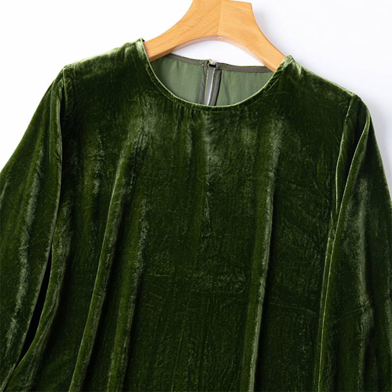 Chemisier en velours de soie p - Silk Blouse Button avis et prix