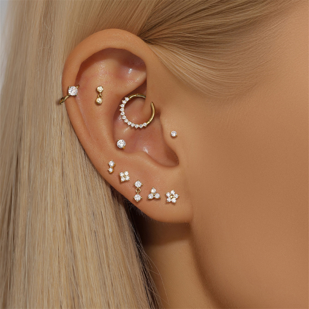 Aide bricolage Zircon perle bo - Pearl Earring Stud avis et prix