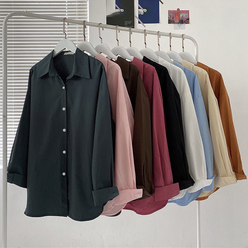 Chemise ample à manches longue - Silk Blouse Button avis et prix