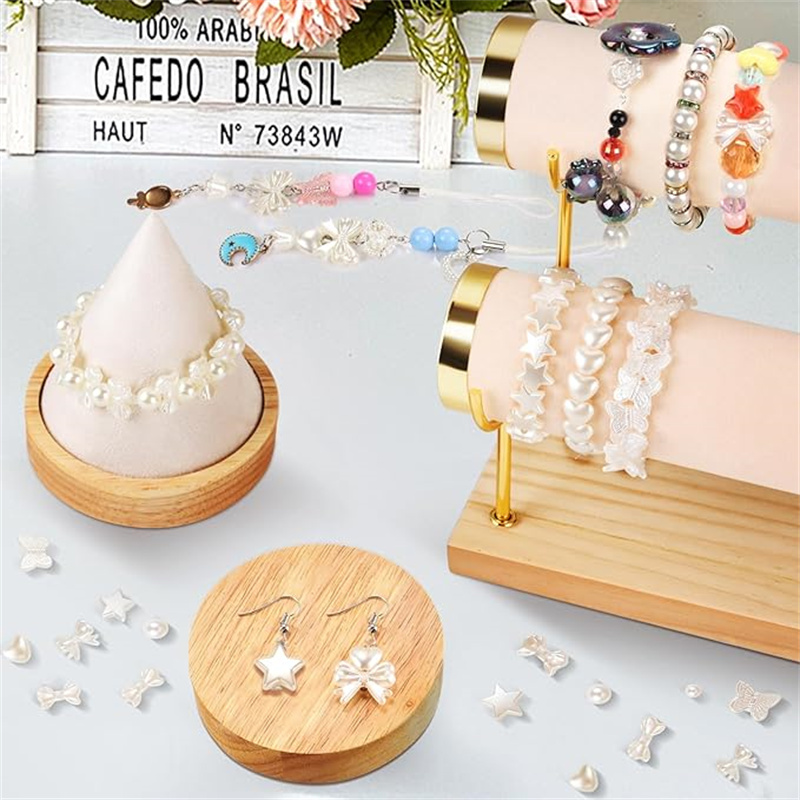 20 pièces/sac ruban acrylique  - Pearl Earring Stud avis et prix