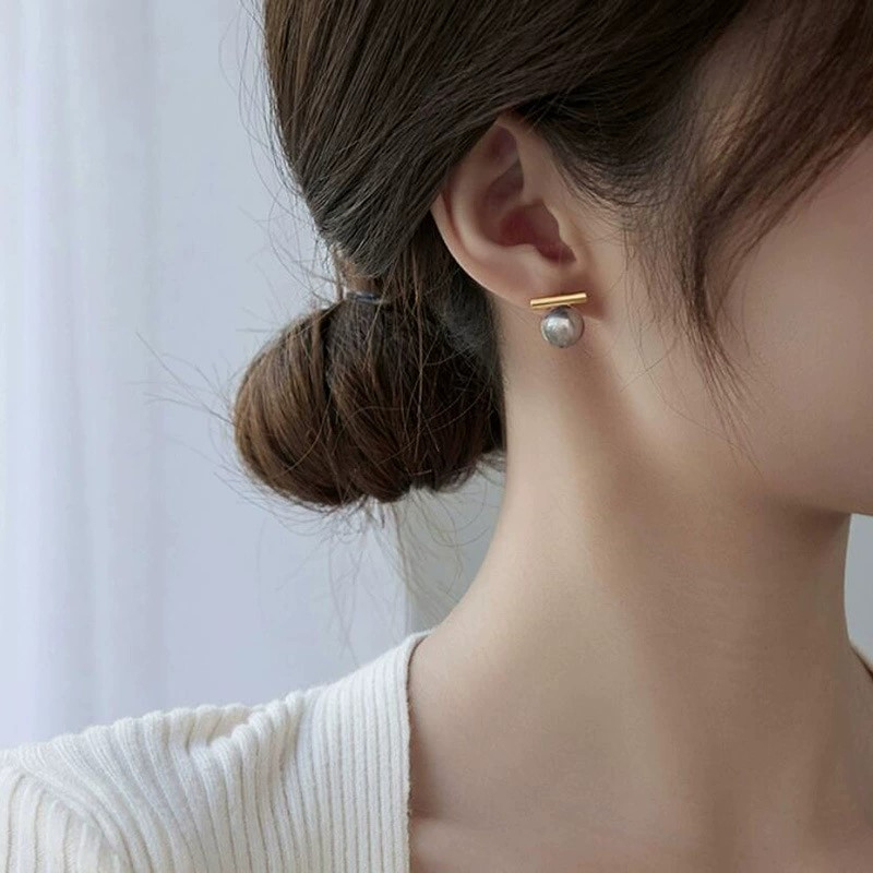 Boucles d'oreilles tendance en - Pearl Earring Stud avis et prix