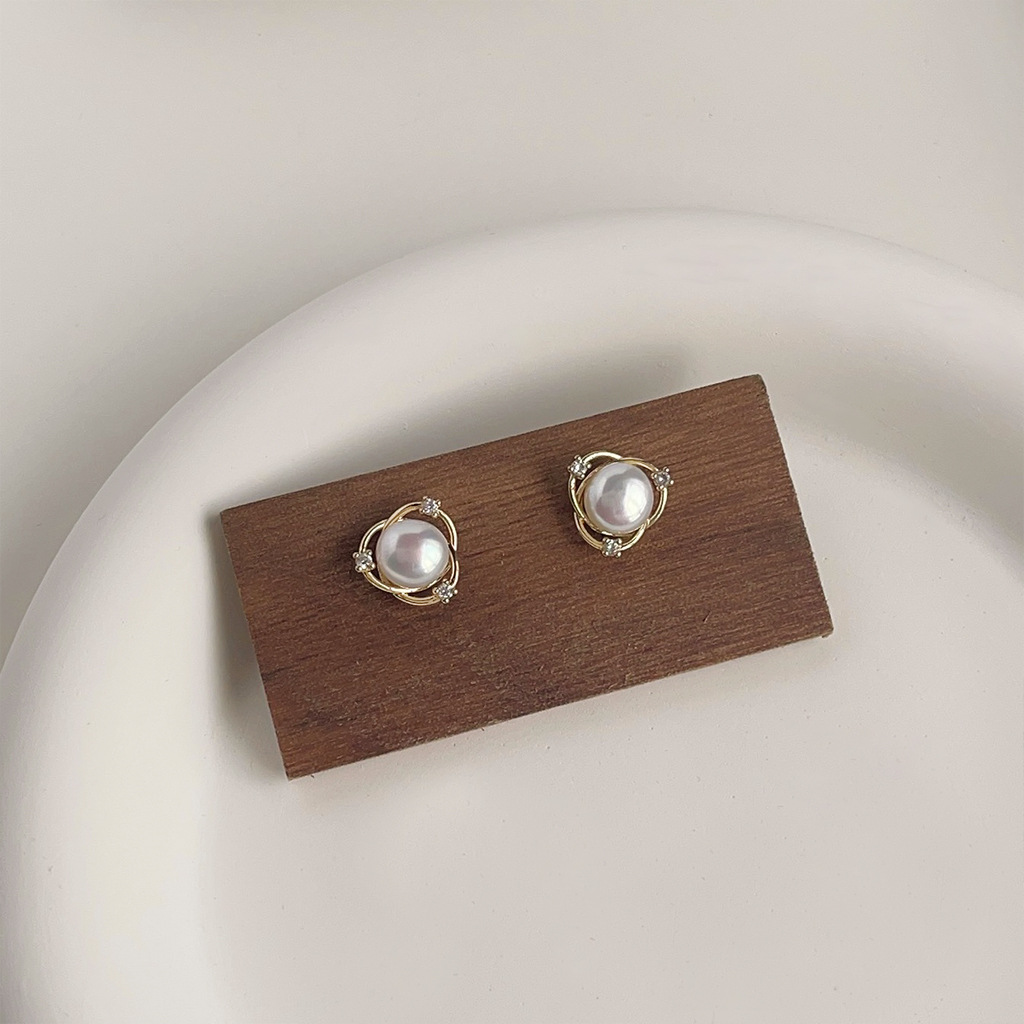Boucles d'oreilles clous DIY p - Pearl Earring Stud avis et prix